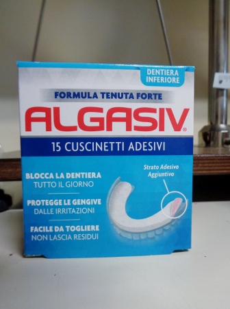 Algasiv Dentiera Inferiore 15 Cuscinetti Adesivi