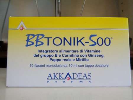 BbTonik 500 fiale, integratore tonico ed energetico