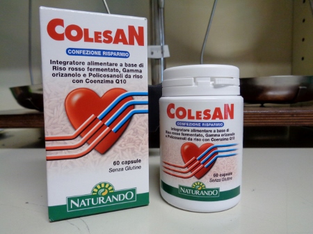 Colesan 60 capsule, controllo del colesterolo