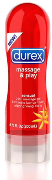 Durex massaggio sensuale 2 in 1, gel lubrificante da 200ml