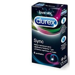 Durex SYNC 6 preservativi lubrificati con rilievi naturali