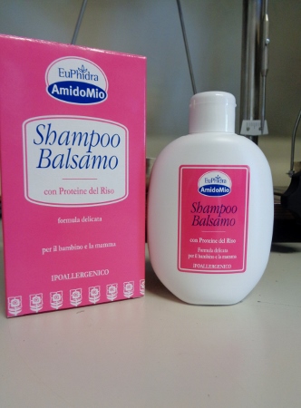 Euphidra Amidomio Shampoo Balsamo con Proteine del Riso.
