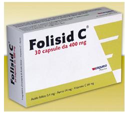FOLISID C 30 capsule, con Vitamina C, Ferro ed Acido folico
