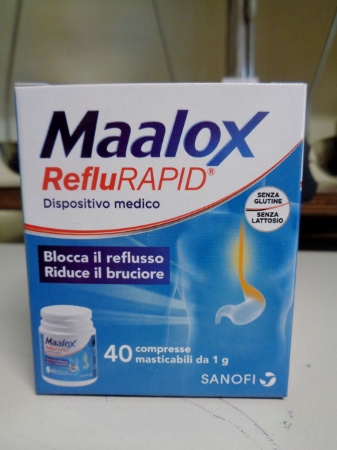 Maalox Reflurapid compresse, blocca il reflusso,riduce il brucio