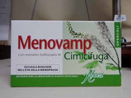 Menovamp Cimicifuga 60 opercoli, disturbi della menopausa