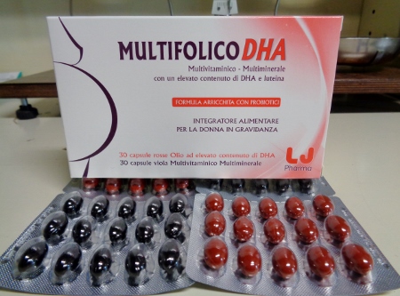 Multifolico DHA 60 capsule, integratore per la gravidanza 