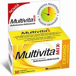 MultivitaMIX crono 30 compresse, vitamine e minerali