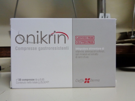 Onikrin compresse, integratore per unghie e capelli