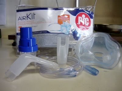 PIC nuovo kit completo per aerosol con mascherina morbida