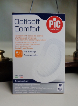 PIC Optisoft Comfort 95 x 65, Tampone Oculare Adesivo 