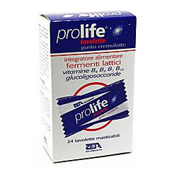 PROLIFE 24 tavolette masticabili, fermenti lattici e vitamina B