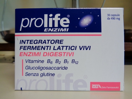 PROLIFE ENZIMI 30 capsule, con fermenti lattici e vitamina B