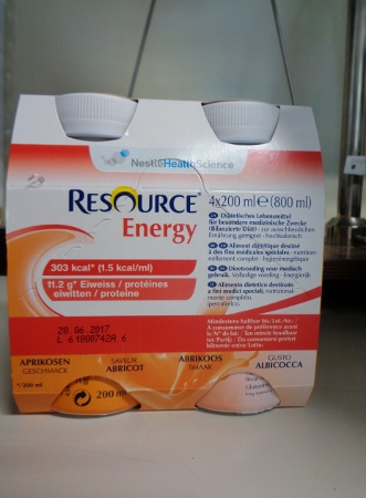 Resource Energy Albicocca 4 bottiglie da 200 ml