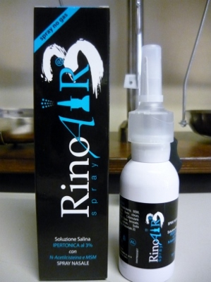 Rinoair 3%, spray nasale ipertonico con acetilcisteina