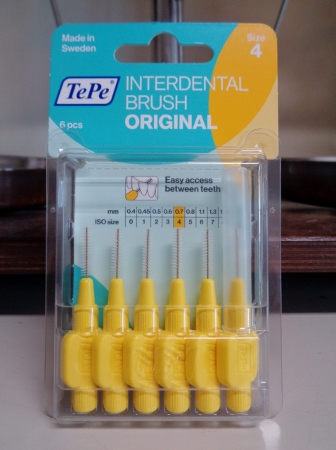 Scovolini TEPE giallo, 0,7 mm - 6 pezzi, non serve il manico