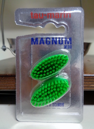 Tau-Marin, 2 testine di ricambio per spazzolino magnum medio